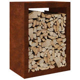 Vidaxx Kaminholzregal 60x40x80 cm wetterfester Stahl