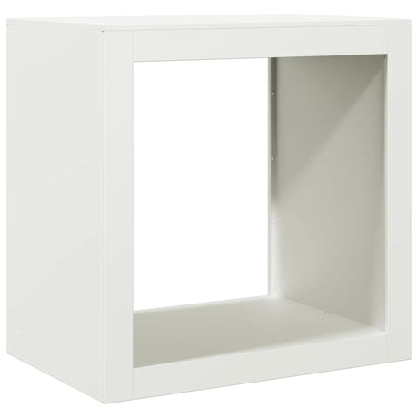 Vidaxx Kaminholzregal 60x40x60 cm Stahl weiß