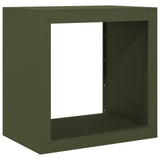 Vidaxx Kaminholzregal 60x40x60 cm Stahl grün
