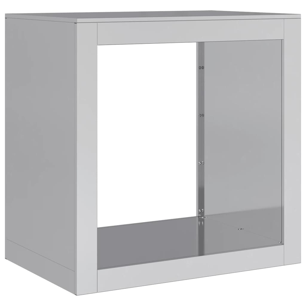 Vidaxx Kaminholzregal 60x40x60 cm aus verzinktem Stahl