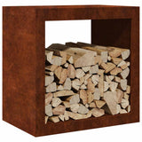 Vidaxx Kaminholzregal 60x40x60 cm wetterfester Stahl