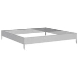 VidaXL Pflanzgefäß erhöht 100x100x18,5 cm aus verzinktem Stahl