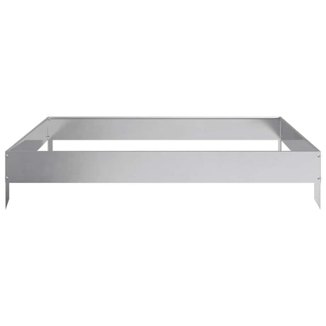 VidaXL Pflanzgefäß erhöht 100x100x18,5 cm aus verzinktem Stahl