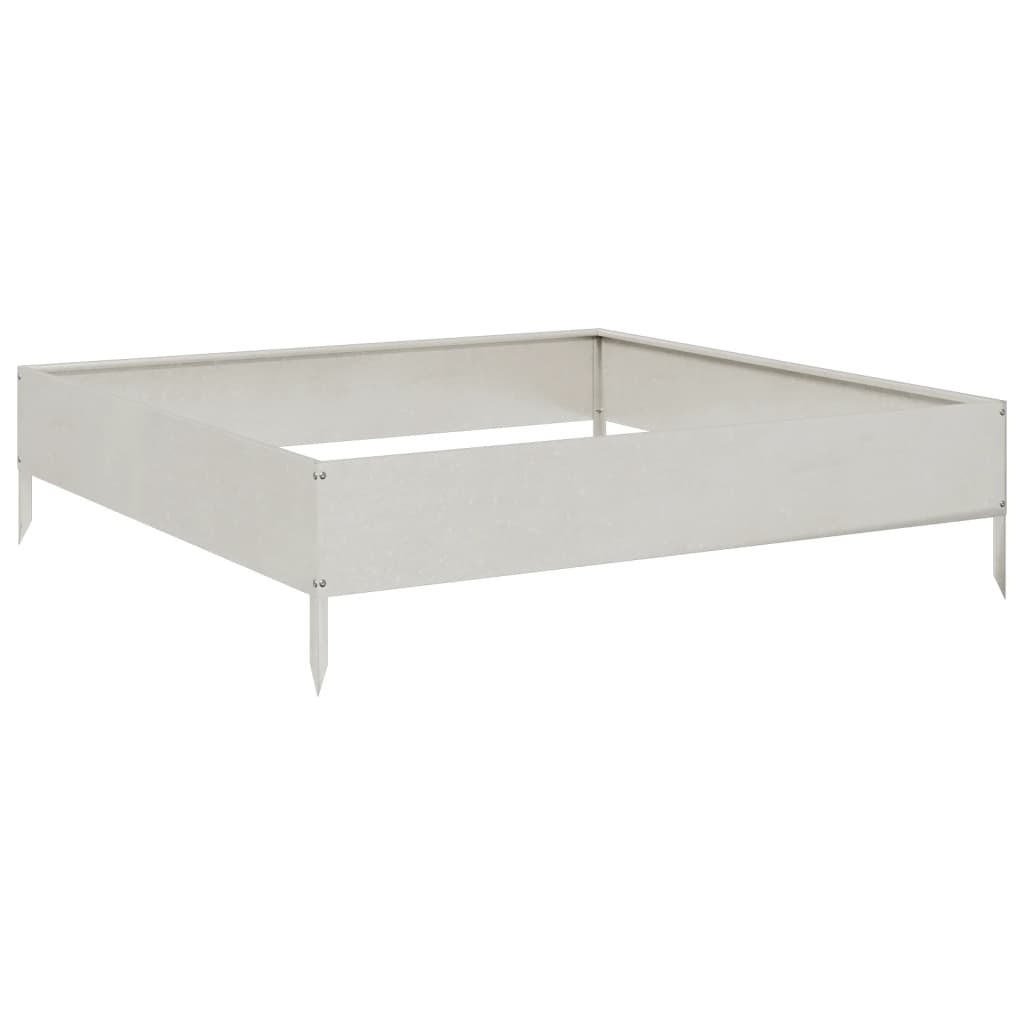 Vidaxx Pflanzgefäß erhöht 100x100x26 cm Edelstahl