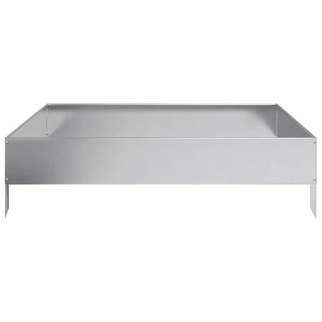 Vidaxx Pflanzgefäß erhöht 100x100x26 cm aus verzinktem Stahl