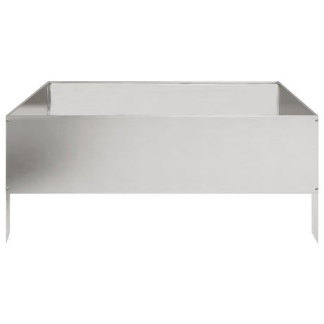 Vidaxx Pflanzgefäß erhöht 100x100x25 cm Edelstahl