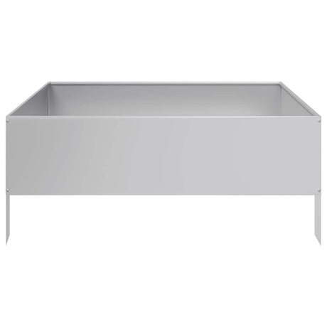 Vidaxx Pflanzgefäß erhöht 100x100x25 cm aus verzinktem Stahl