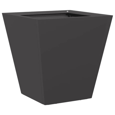 Vidaxx Pflanzgefäß 30x30x30 cm Stahl schwarz