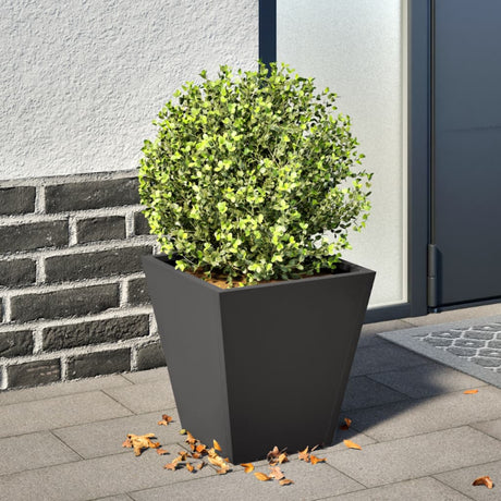 Vidaxx Pflanzgefäß 30x30x30 cm Stahl schwarz