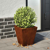 Vidaxx Pflanzgefäße 2 Stk. 30x30x30 cm wetterfester Stahl