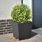 Vidaxx Pflanzgefäß 40x40x40 cm Stahl schwarz