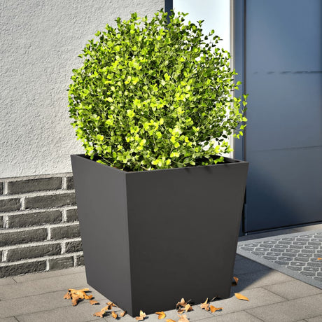 Vidaxx Pflanzgefäße 2 Stk. 50x50x50 cm Stahl schwarz