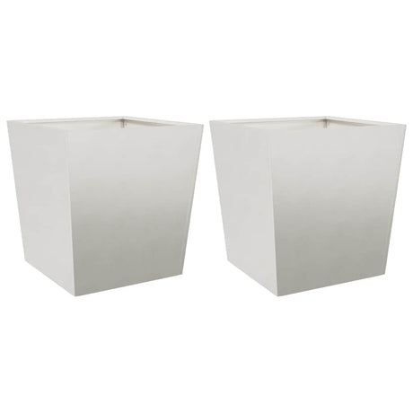 Vidaxx Pflanzgefäße 2 Stück 50x50x50 cm Edelstahl
