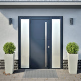 Vidaxx Pflanzgefäße 2 Stk. 35x35x75 cm Stahl weiß
