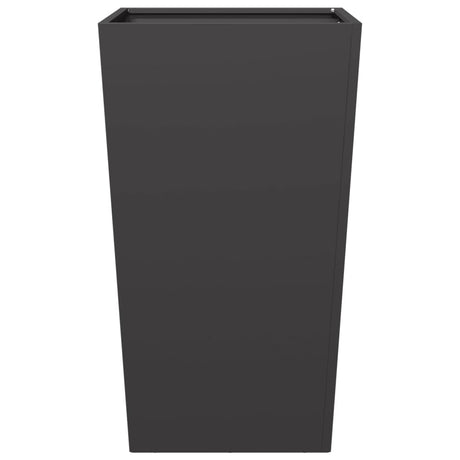 Vidaxx Pflanzgefäß 45x45x75 cm Stahl schwarz
