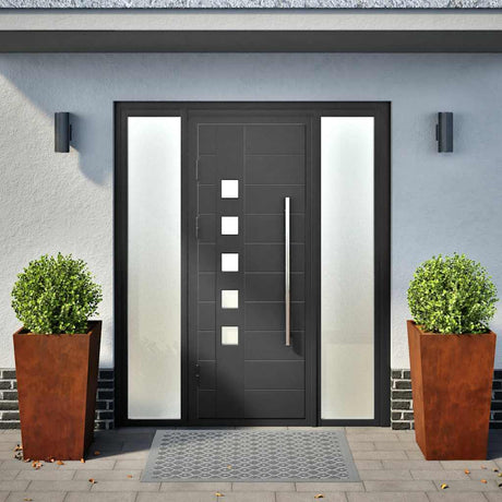 Vidaxx Pflanzgefäße 2 Stk. 45x45x75 cm wetterfester Stahl