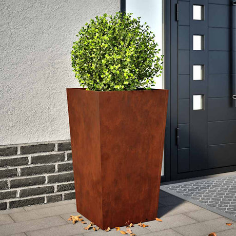 Vidaxx Pflanzgefäße 2 Stk. 45x45x75 cm wetterfester Stahl