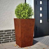 Vidaxx Pflanzgefäße 2 Stk. 45x45x75 cm wetterfester Stahl
