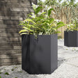 Vidaxx Pflanzgefäße 2 Stk. Sechseck 46x40x45 cm Stahl schwarz