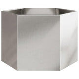 Vidaxx Pflanzgefäß Sechseck 69x60x45 cm Edelstahl