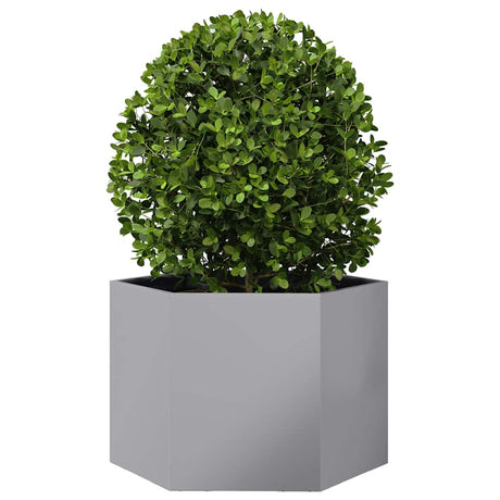 Vidaxx Pflanzgefäß Sechseck 69x60x45 cm verzinkter Stahl