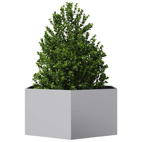 Vidaxx Pflanzgefäß Sechseck 104x90x45 cm verzinkter Stahl