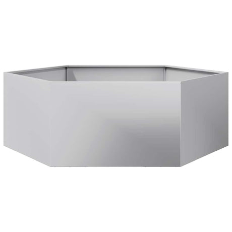 Vidaxx Pflanzgefäß Sechseck 138x120x45 cm verzinkter Stahl