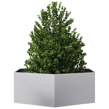 Vidaxx Pflanzgefäß Sechseck 138x120x45 cm verzinkter Stahl