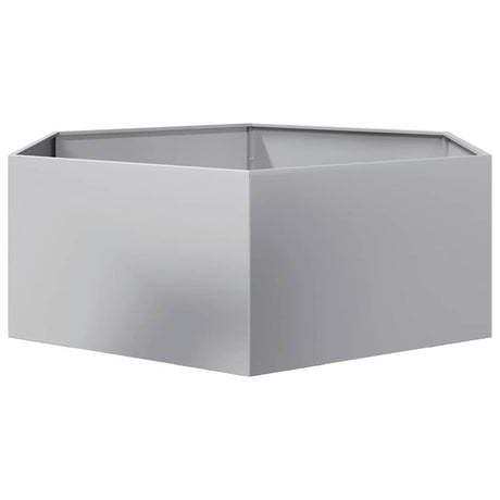 Vidaxx Pflanzgefäß Sechseck 138x120x45 cm verzinkter Stahl