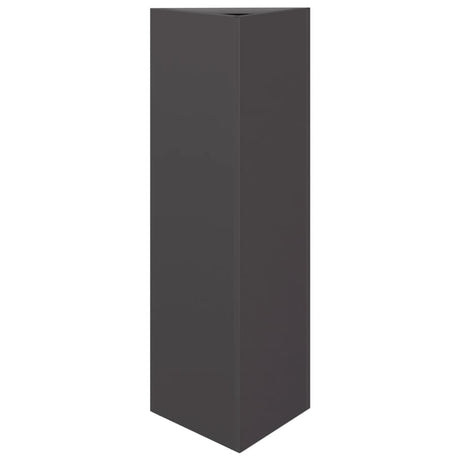 Vidaxx Pflanzgefäß Dreieck 30x26x75 cm Stahl schwarz