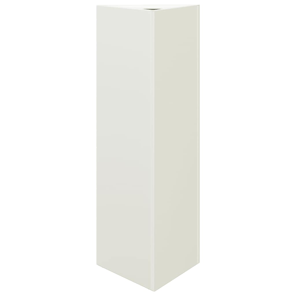 Vidaxx Pflanzgefäß Dreieck 30x26x75 cm Stahl weiß