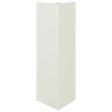 Vidaxx Pflanzgefäß Dreieck 30x26x75 cm Stahl weiß