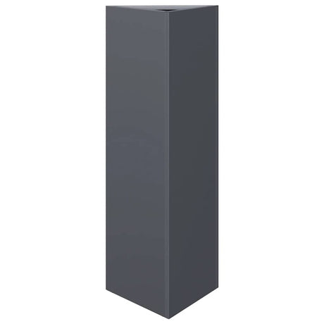 Vidaxx Pflanzgefäß Dreieck 30x26x75 cm Stahl Anthrazit
