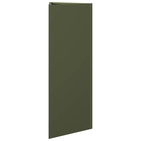Vidaxx Pflanzgefäß Dreieck 30x26x75 cm Stahl olivgrün