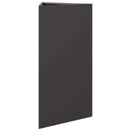 Vidaxx Pflanzgefäß Dreieck 40x34,5x70 cm Stahl schwarz