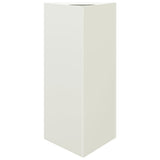 Vidaxx Pflanzgefäß Dreieck 40x34,5x70 cm Stahl weiß