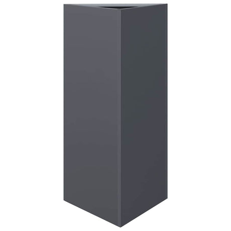 Vidaxx Pflanzgefäß Dreieck 40x34,5x70 cm Stahl Anthrazit