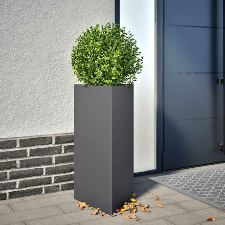Vidaxx Pflanzgefäß Dreieck 40x34,5x70 cm Stahl Anthrazit