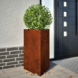 Vidaxx Pflanzgefäße 2 Stk. dreieckig 50x43x75 cm wetterfester Stahl