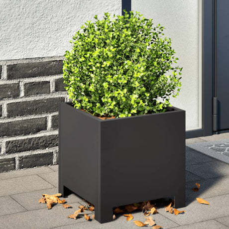 Vidaxx Pflanzgefäße 2 Stk. 30x30x30 cm Stahl schwarz
