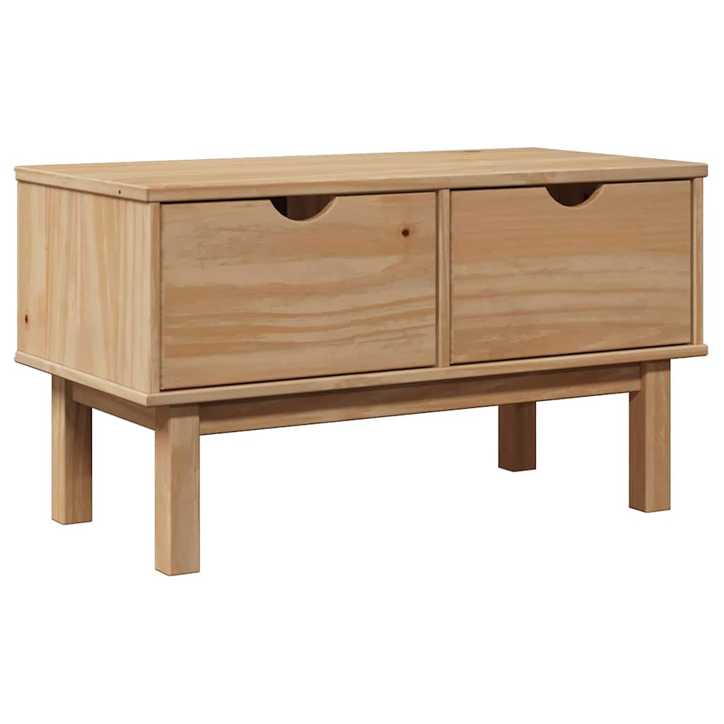 Vidaxl gangbankje otta 80x40x45 cm massief grenenhout