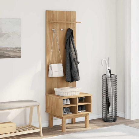 Vidaxl gangkast otta 50x40x160 cm massief grenenhout