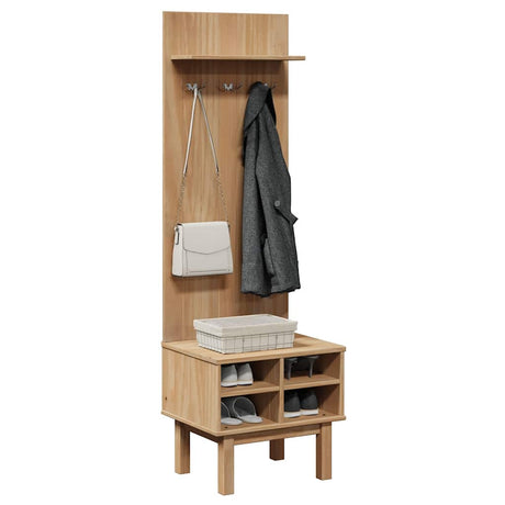 Vidaxl gangkast otta 50x40x160 cm massief grenenhout