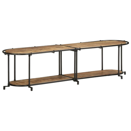 Vidaxl tv-meubel 160x42x40 cm massief ruw mangohout