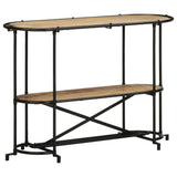 Vidaxl wandtafel 110x42x76 cm massief ruw mangohout