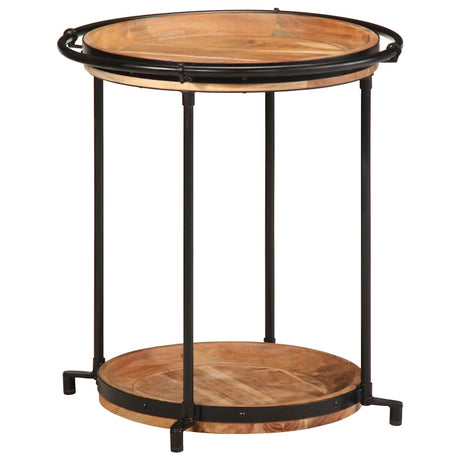 Vidaxl bijzettafel ø55x60 cm massief acaciahout