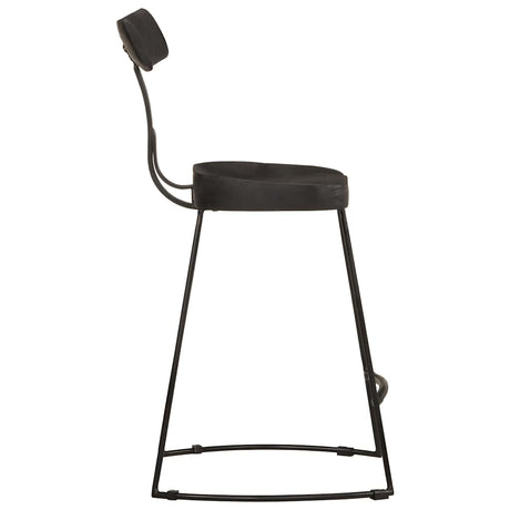 Vidaxl barkrukken 2 st 49x43x79 cm massief mangohout zwart