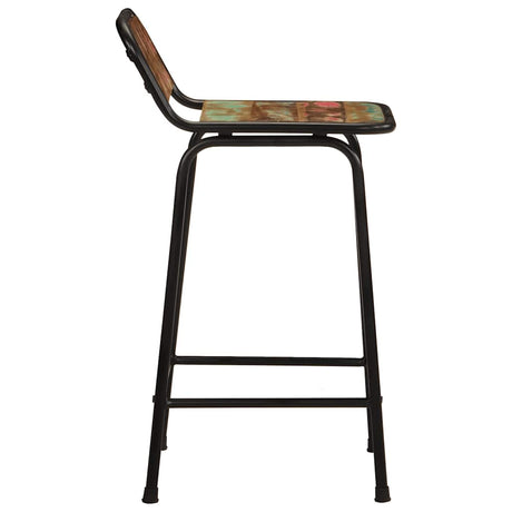 Vidaxl barkrukken 2 st 46x35,5x80 cm massief gerecycled hout