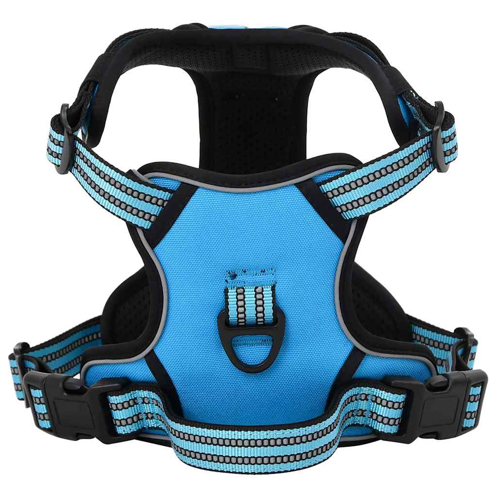 Vidaxl Hundegeschirr mit reflektierenden Streifen, verstellbar, XL, Blau
