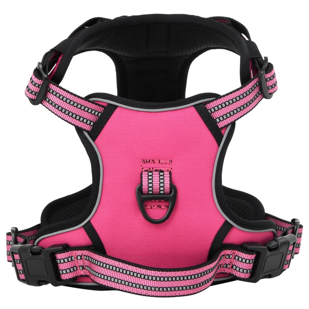 VidaXL Hundegeschirr mit Leine und Halsband verstellbar S Pink